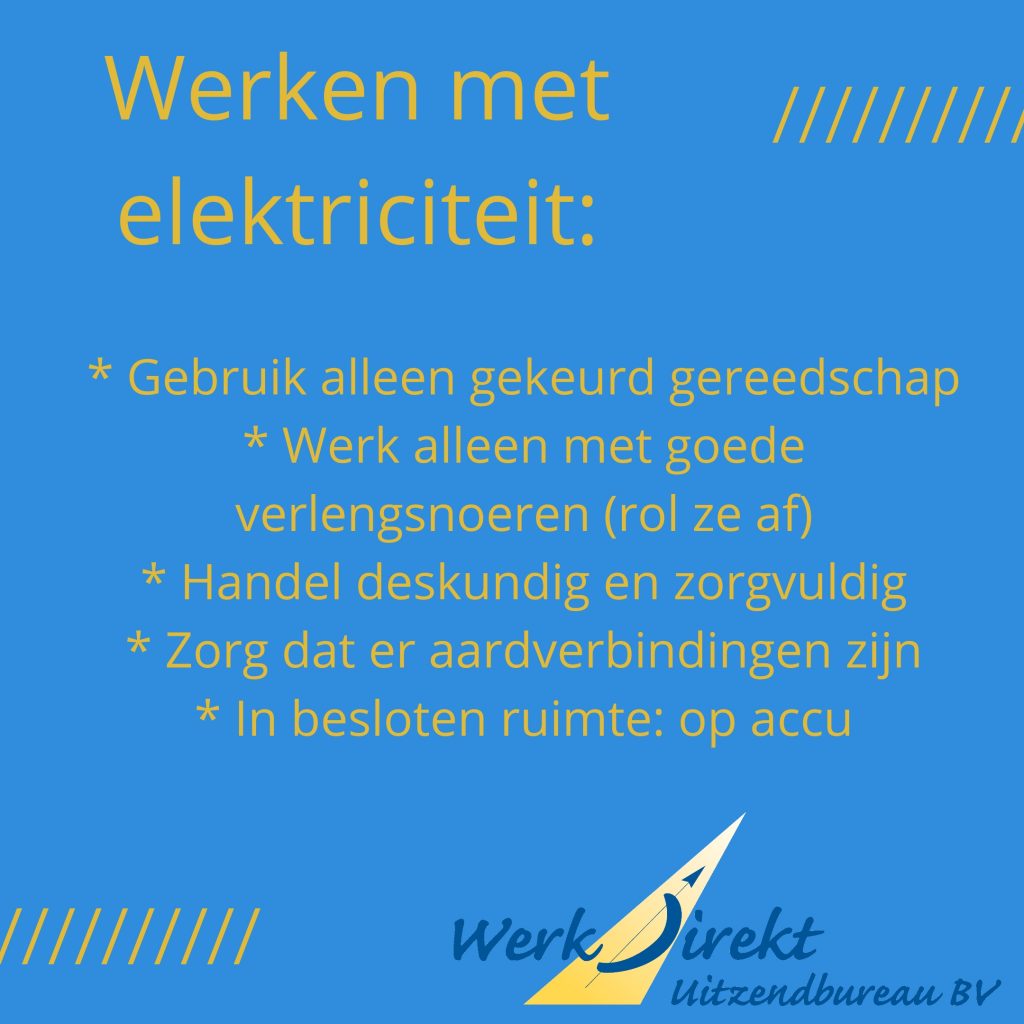 werken met elektriciteit