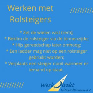  werken met rolsteigers